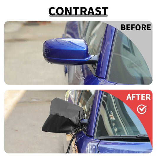 For Universal Car Side Mirror Snow Cover Waterproof Auto Rear View Protection Cover (2 pcs)