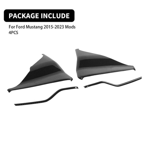For 2015-2023 Ford Mustang Interior Center Console Side Dashboard Panel Cover Trim