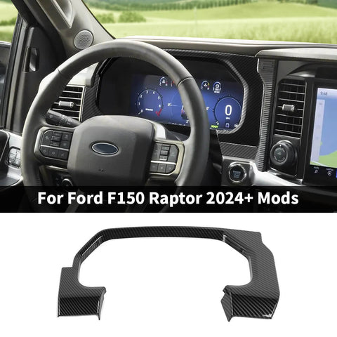For 2024+ Ford F150 Raptor Dashboard Instrument Display Panel Trim Cover Decor