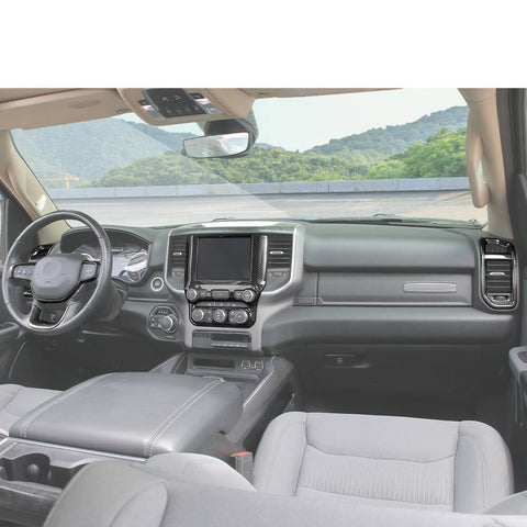For 2018+ Dodge RAM Interior Steering Wheel Navigation Cover Trim Cover Kit