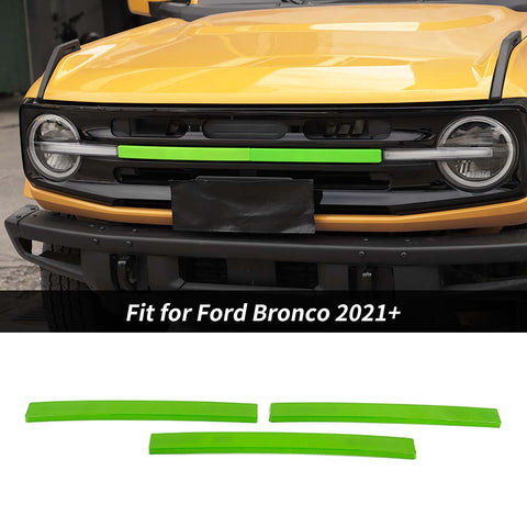 For 2021+ Ford Bronco Exterior Grille Insert Cover Trim Strips