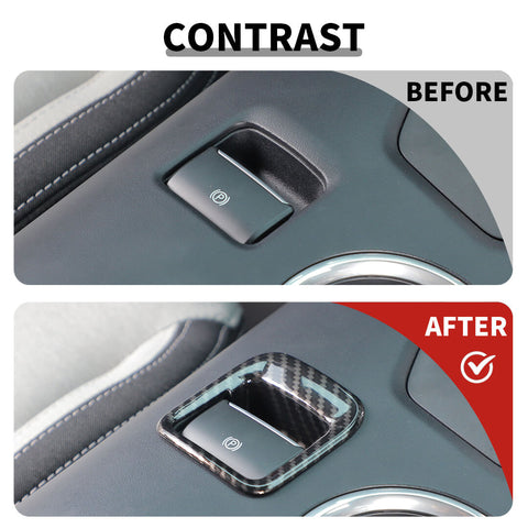 For 2024+ Ford Mustang Interior Electronic Handbrake Button Cover Trim