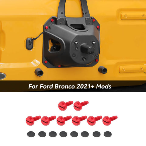 For Ford Bronco Tailgate Spare Tire Delete Bumper Screws Bolts