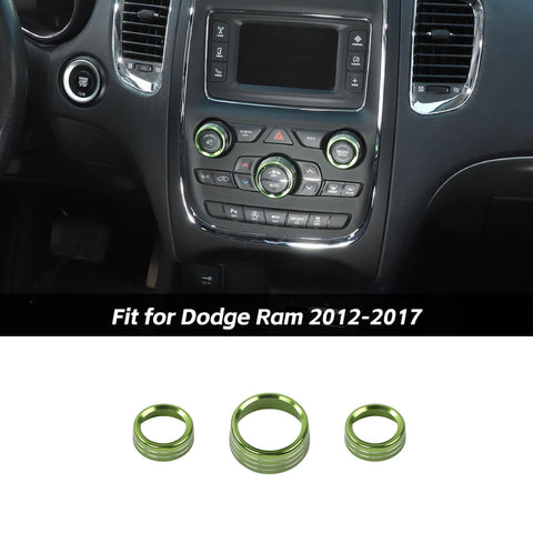 Air Conditioning Audio Switch Knob Cover Trim For Dodge Ram 2012-2017 Accessories | CheroCar