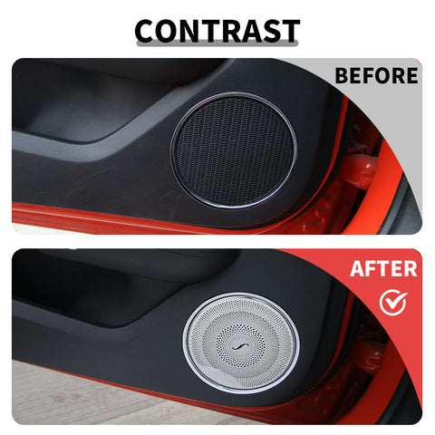 For 2015-2023 Ford Mustang Door A-pillar Speaker Panel Cover Trim Accessories