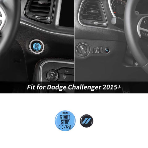 For 2015+ Dodge Challenger Interior Kit Decoration Trim Cover Blue