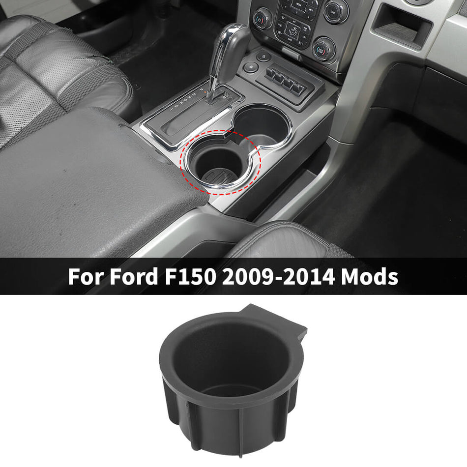 For 2009-2014 Ford F150 Front Center Console Cup Holder Inserts Inner Liner Replacement Parts