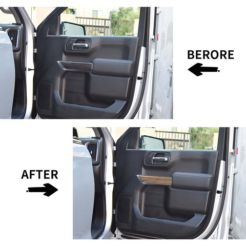 Interior Front Car Door Panel Trim Cover For Chevy Silverado/GMC Sierra 2019-2022 Accessories | CheroCar