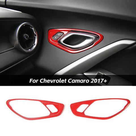 Interior Trim Full Set Available Separately Red For Chevy Camaro 2016+ Accessories | CheroCar