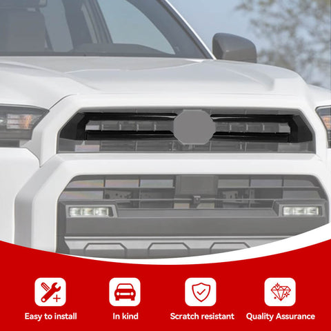 For 2024+ 4Runner Front Middle Grille Inserts Bezel Cover Trim