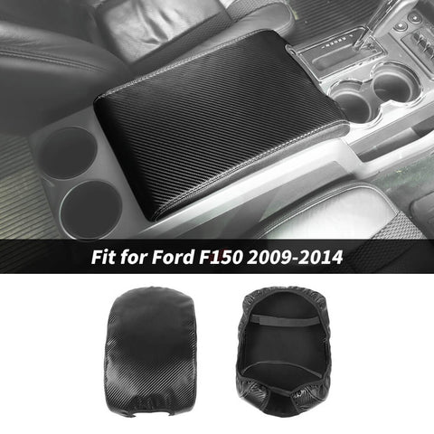 For 2009-2014 Ford F150 Center Armrest Box Cover Leather Pad Mats Trim