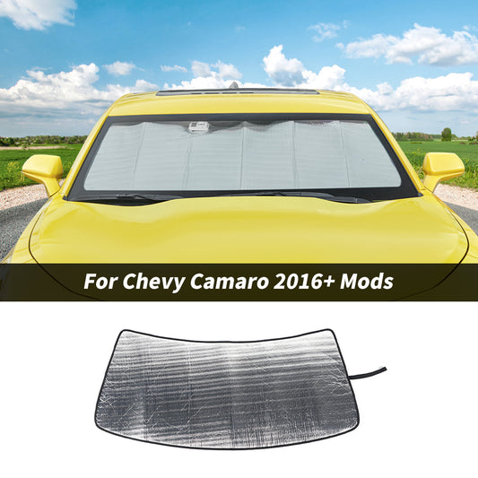 For 2016+ Chevy Camaro Windshield Sunshade Sun Shade Heat Shield Sun Visor