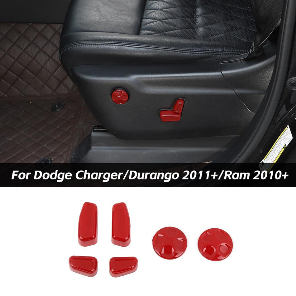 For 2018+ Dodge Ram/2011+ Charger/Durango Car Seat Adjust Button Cover Trim
