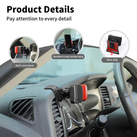 For 2007-2013 Chevy Silverado Center Console Dashboard Phone Mount Holder Stand