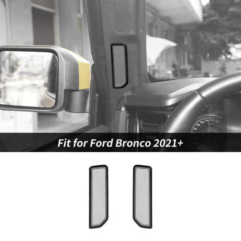 For 2021+ Ford Bronco Front A-pillar Air Vent Outlet Net Cover Trim