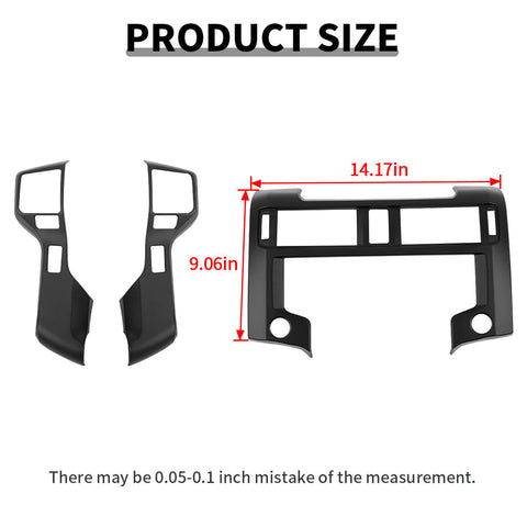 For 2020-2023 4Runner Interior Center Console Steering Wheel GPS Navigation Panel Cover Trim Kit