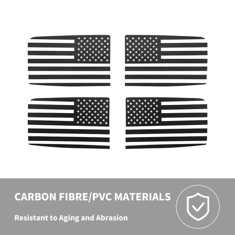 Car Rear Window Trim Stickers For Chevy Silverado/GMC Sierra 2014-2017 American flag Accessories | CheroCar