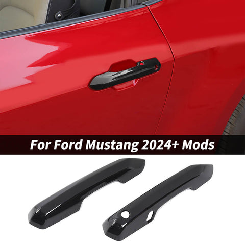 For 2024+ Ford Mustang Door Handle Cover Trim Decor Protector Shell Guard
