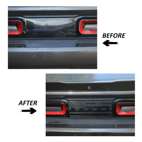 For 2015+ Dodge Challenger Rear Center Cover Trim Sticker