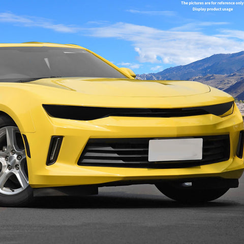 For 2019+ Chevy Camaro Smoket Black Front Headlight Panel Cover Trim
