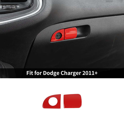 Passenger Storage Grab Handle Button Trim for Dodge Challenger 2015+ & Charger 2010+ & Chrysler 300C 2011+｜CheroCar