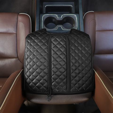 For 2014-2017 Chevy Silverado/GMC-SIERRA/Suburban/Tahoe/GMC-YUKON Interior Center Console Armrest Box Pad Trim Cover