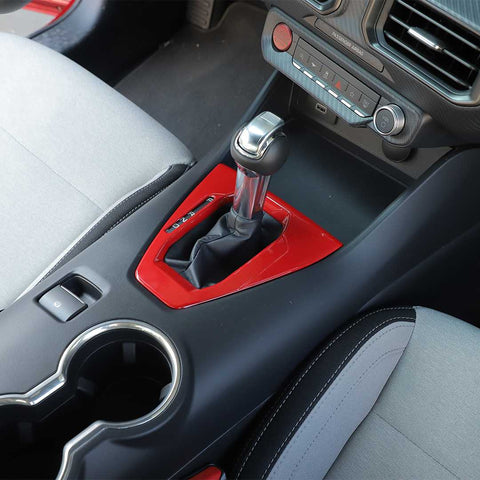 For Mustang 24+ Automatic Car Interior Red Gear Shift Bezel Panel Cover
