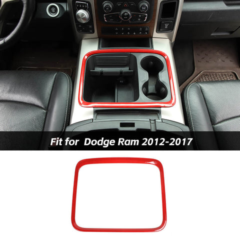 Central Storage Box Cover Trim Decor Frame For Dodge Ram 2012-2017 Accessories | CheroCar