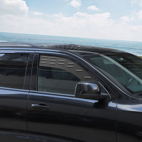 For 2011+ Dodge Durango Rear Window Glass Louvers Panel Air Vent Trim