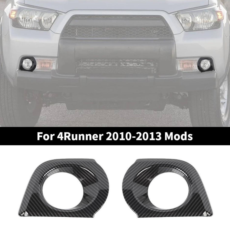 For 2010-2013 4Runner Front Bumper Fog Light Lamp Frame Trims Cover (2 pcs)