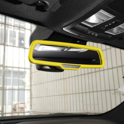 18 x Car Interior Decoration Trim Cover Kits For Dodge Challenger 2015+ Yellow Accessories | CheroCar