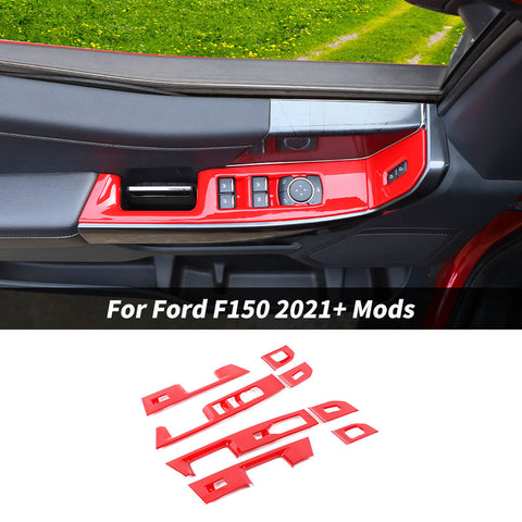 For 2021+ Ford F150 Interior Window Lift Switch Panel Cover Trim