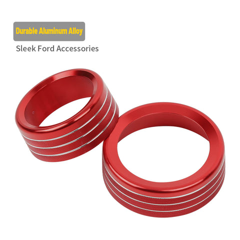 For 2021+ Ford F 150 Air Conditioner Headlight 4WD Trailer Switch Knob Tring Ring Kit
