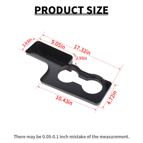 For 2015-2023 Ford Mustang Shifter Storage Box Gear Shift Console Side Tray Organizer