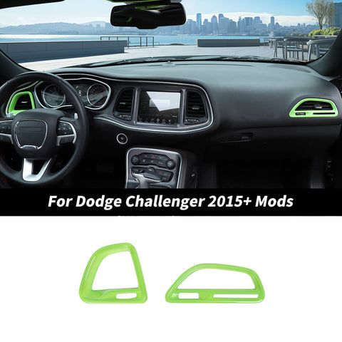 For 2015+ Dodge Challenger Dashboard Side Air Vent Outlet Cover Trim