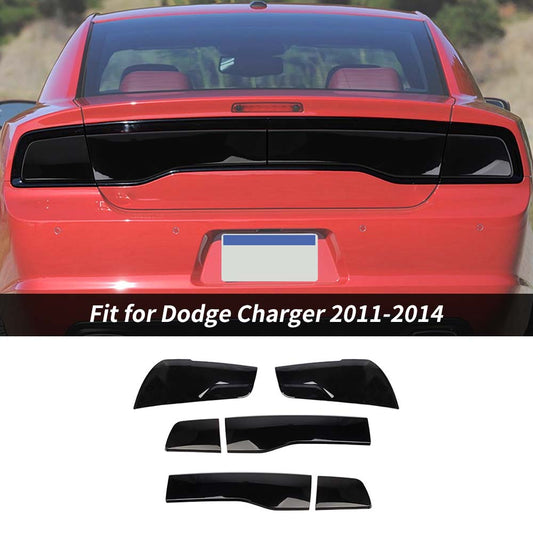 Headlight/Tail light Lamp Cover Trim Kit For Dodge Charger 2011-2014 Blackened Accessories | CheroCar