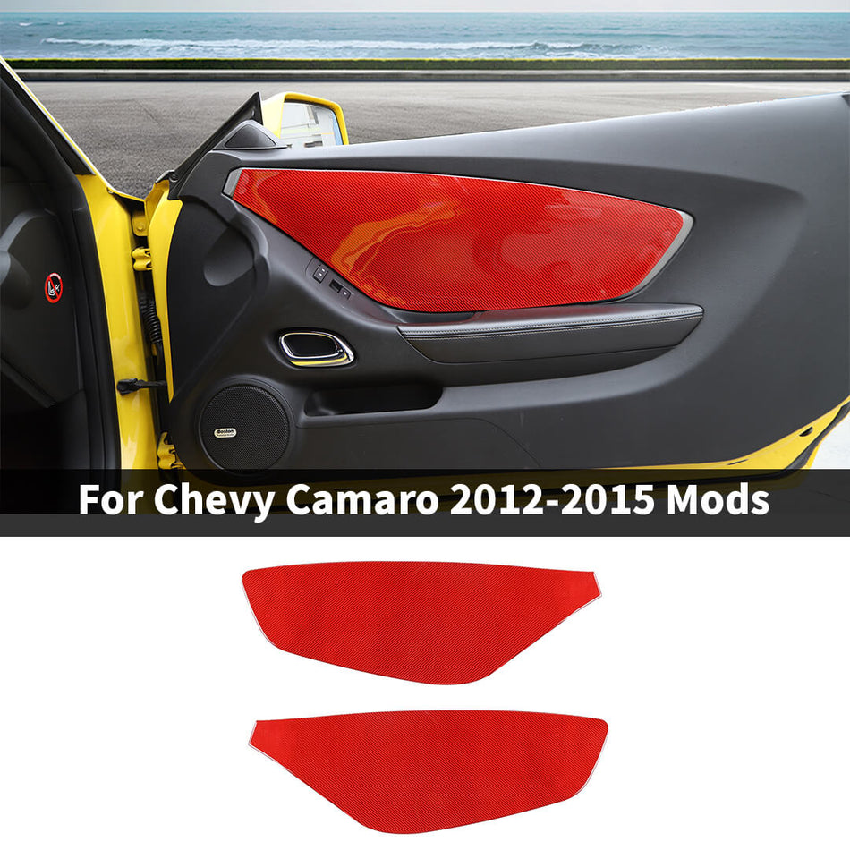 For 2012-2015 Chevy Camaro Front Inner Door Trim Sticker Panel Cover