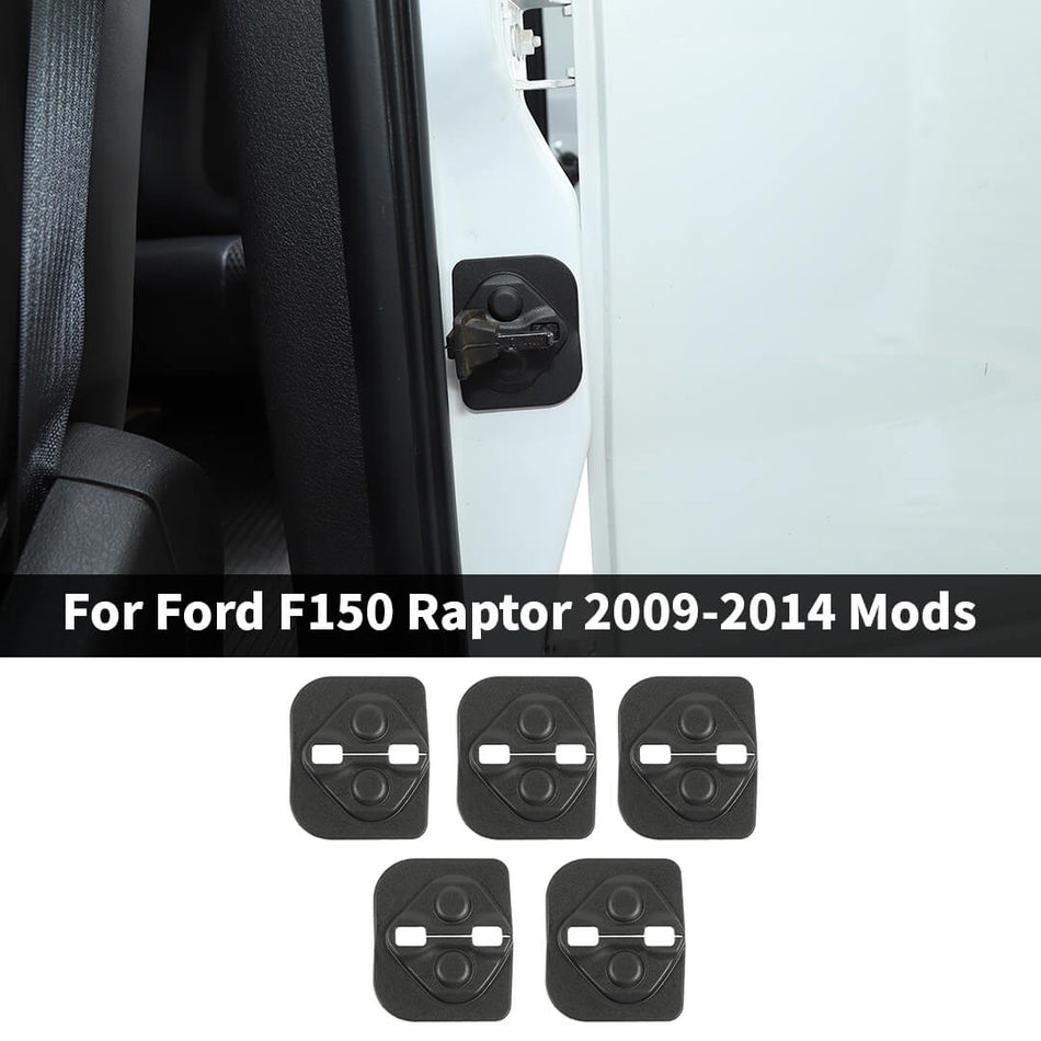 For 2009-2014 Ford F150 Raptor Door Lock Cover Buckle Trim Protector Decoration (5 pcs)