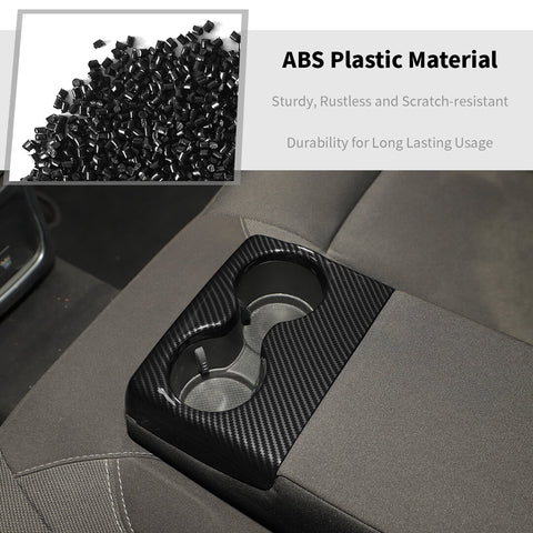 For 2011+ Dodge Charger/300/300C Rear Seat Armrest Cup Holder Trim Cover