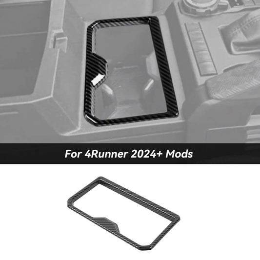 For 2024+ 4Runner Interior Front Center Gear Shift Cup Holder Cover Trim