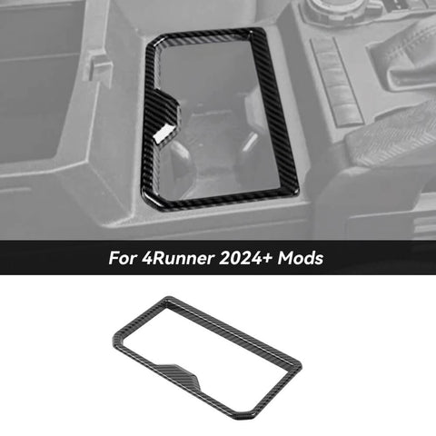 For 2024+ 4Runner Interior Front Center Gear Shift Cup Holder Cover Trim