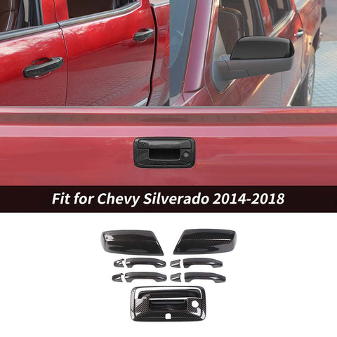 Mirror Tailgate Door Handle Trim Cover For Chevy Silverado/GMC Sierra 2014-2018 Accessories | ChaeroCar