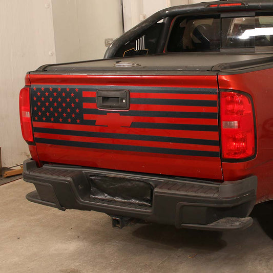 Pickup Truck Tailgate sticker Decal For Chevy Colorado 2014+ US Flag Accessories | CheroCar