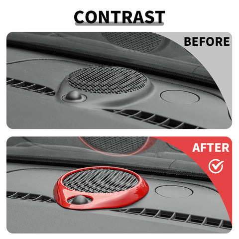 For 2011-2020 Dodge Durango Center Console Speaker Horn Cover Trim Ring