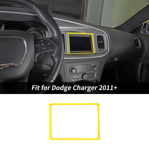 GPS Navigation Screen Frame Trim Bezels For Dodge Charger 2011+ Accessories | CheroCar