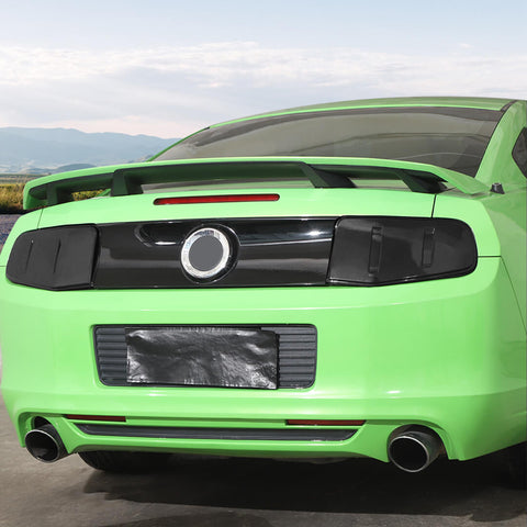 For 2010-2012 Ford Mustang Smoked Black Rear Tail Light Lamp Cover Guard Trim Bezels