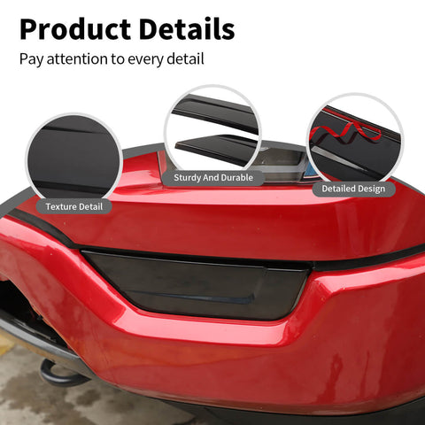 For 2021+ Ford F150 Smoked Black Front Fog Light Lamp Cover Trim Shell Guard