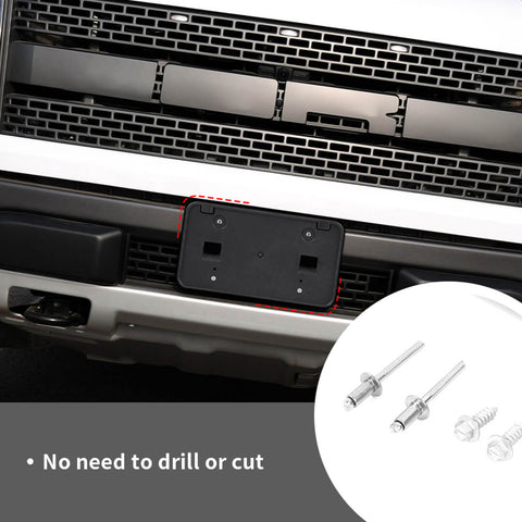 For 2010-2014 Ford F150 SVT Raptor Front Bumper License Plate Mounting Bracket