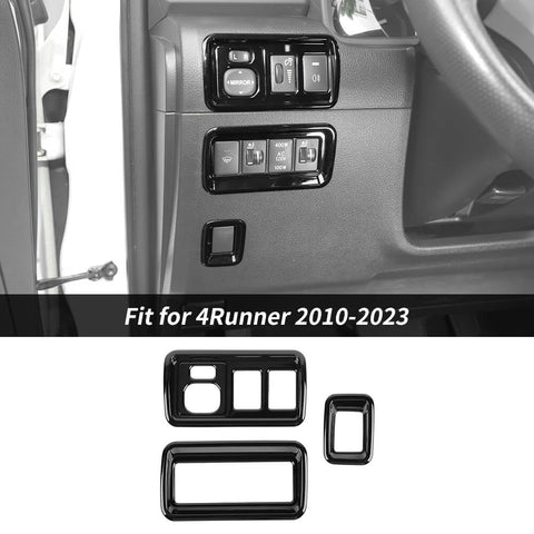 For 2010-2023 Toyota 4runner Rear View Mirror Button Adjustment Decoration Cover Trim Bezel