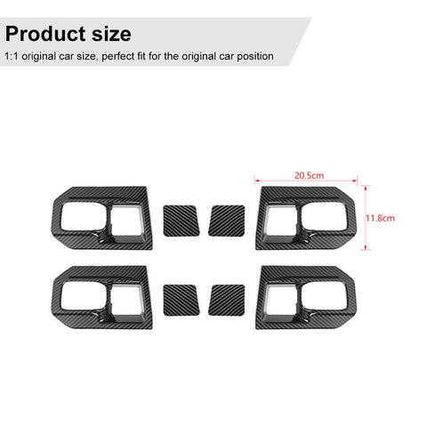 Interior Door Handle Bowl Trim Cover Decor For Dodge Ram 2011-2017 Accessories | CheroCar